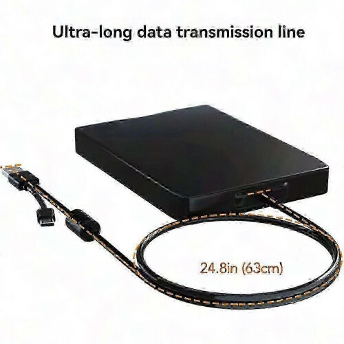 Lettore di floppy disk USB per dischi da 3,5" e 5,25", compatibile con Windows 11 e macOS, interfaccia Type-C. 2
