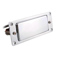 Mini-Humbucker-Gitarren-Tonabnehmer, kompatibel mit LP-E-Gitarren, Hals- und Stegspule, verchromt
