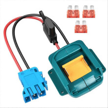 Power Wheels Adapter Compatible with Makita 18V Battery for Peg Perego 12V Ride On Toys with Fuse