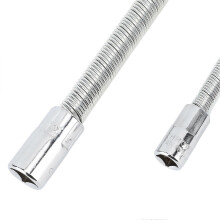 3pcs Flexible Extension Bar Shaft Set, Stainless Steel Bendable Flexible Socket Extension Bar for Repairing Tool
