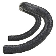 Super Sticky Kush Handlebar Tape, Black, Classic Design with Ano Black Plugs, Secure Grip