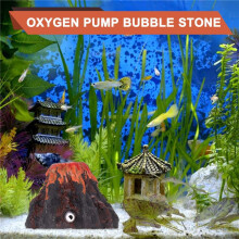 Volcano Shape Aquarium Fish Tank Decor Oxygen Pump Air Bubble Stone Air Pump Drive Fish Tank Toy Aquarium Ornament Decoration