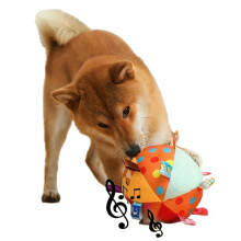 Interactive Dog Toy for Aggressive Chewing Training, Stress Relief, Bite Sound Resistance, Plush Handle Dog Toy