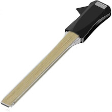 Gitarrenbogen mit integriertem Plektrum, Hauptkörper aus Aluminiumlegierung, echtes Rosshaar, doppelseitiges Design, leicht, für Akustikgitarre