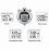 Backlit Metal Stopwatch with 2 Lap Memory for Sports LED Display Timer 3
