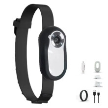 HD 1080P No Wifi Needed Cat Collars Camera Sport Headworn Magnetic Thumb Travel Anti Shake  Cameras Dog Collar