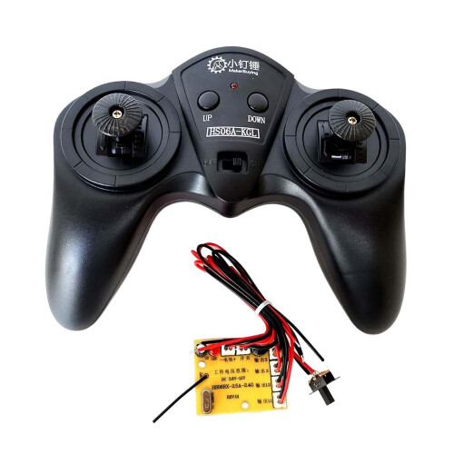 Remote Controller and Receiver Board Compatible with RC Car Model 2.4G 6CH 4V-12V 30m Range 2