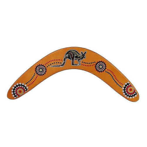 Flying Disc Outdoor Game with Wooden Kangaroo Pattern for Throw and Catch 1