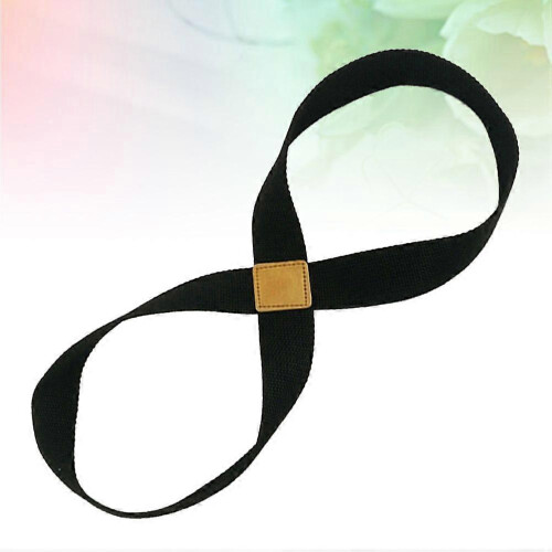 Yoga Strap Belt for Stretching Exercise Pilates Dance Physical Therapy Black 2
