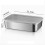 Square Disk with Cover Bake Tray Cake Tray Food Grade Rectangular Food Storage Box Container 7