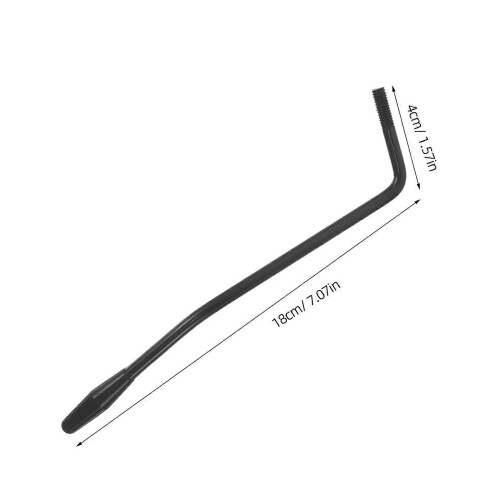 Tremolo Arm Compatible with M6 Single Tremolo Bridge, 2-Pack, Silver/Black 1