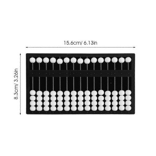 Plastic Braille Abacus for Blind Learning Arithmetic Tool 15.6x8.3cm Tactile Educational Aid 1