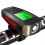 Bicycle Headlight with Fog Light Horn and Speedometer Display Compatible with Wired Cycle Computer 2