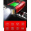 Bicycle Headlight with Fog Light Horn and Speedometer Display Compatible with Wired Cycle Computer 3