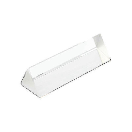 Optical Glass Triangular Prism for Physics Teaching Light Spectrum Refraction 90mm 2