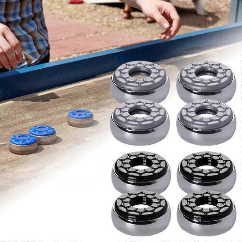 8 Shuffleboard Pucks Compatible with Shuffleboard Tables, High Density Board, Smooth Edge 2
