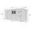15 x 7 Pent Shed Tanalised (Double Door, With Windows) 4