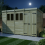 15 x 7 Pent Shed Tanalised (Double Door, With Windows) 3