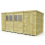 15 x 7 Pent Shed Tanalised (Single Door, With Windows) 2