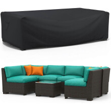 Outdoor Garden Furniture Cover (213x132x74cm), 210D Garden Furniture Cover, Garden Table Cover Covers for Garden Furniture, Chairs, Tables