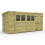 17 x 6 Pent Shed Tanalised (Double Door, With Windows) 2