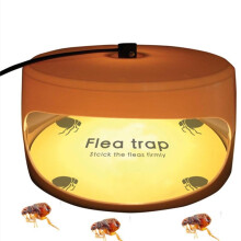 Pet Flea Trap Lamp for Home Use, EU Plug, Indoor Insect Catcher Light for Dogs and Cats, Quiet Household Pest Control Device