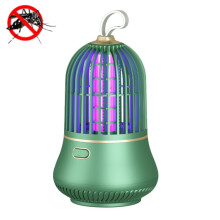 USB LED Mosquito Killer Lamp, Portable Photocatalytic Electric Insect Zapper for Indoor Home, Office and Bedroom Use, Green