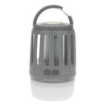 Outdoor Hanging Mosquito Killer Lamp for Camping and Garden Use, Portable Grey Bug Zapper Insect Trap Light