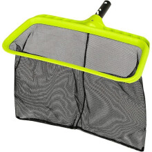 Pool bottom skimmer with reinforced plastic frame for swimming pools, ponds, spas, fish ponds, water parks