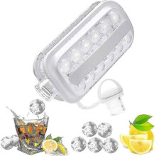 Ball-shaped ice maker, ice bottle, bottle-shaped ice cube molds