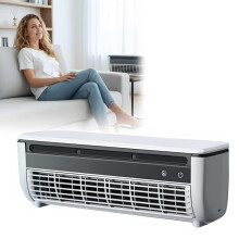 Mini Portable Air Cooler for Small Rooms, Mini Wall-Mounted Ductless Air Cooler with Remote Control and 3-Speed Fan