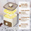 Press Ice Maker, 48 Compartment Press Type Ice Cube Maker, Freezer Ice Cube Tray with Container, Reusable 4