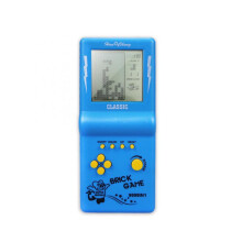 (Orange) (Blue) Tetris Portable Classic Game Console Brick Game Toy With Large Gift Screen Kids