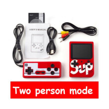 (Red, Double) (Red, Double) Sup Handheld Game Console Retro Nostalgic Children's Toy 400 Games