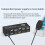 8K 60Hz DP/-Compatible KVM  USB 3.0 2 Monitors 2 Computers KVM  for Mouse Keyboad Monitor EU Plug 3