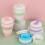 Coffee color Silicone foldable travel cup-camping cup 3