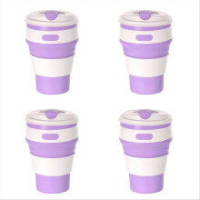 Light Silicone foldable travel cup-camping cup