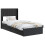 VidaXL vidaXL Bed Frame with Storage and Headboard Black 75 x 190 cm 2