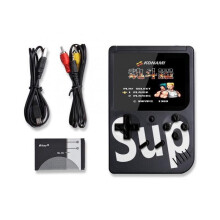 (Black, Double) (Black, Single) Sup Handheld Game Console Retro Nostalgic Children's Toy 400 Games