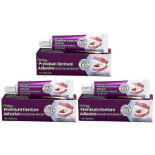 (3pcs) Premium Thermoplastic Adhesive for Dentures - Provides Up to 4 Days Hold, Perfect for Seniors & Adults
