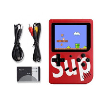 (Red, Single) (Red, Single) Console Game Handheld Game Player Game Boy Video Portable Mini 400 Games Retro