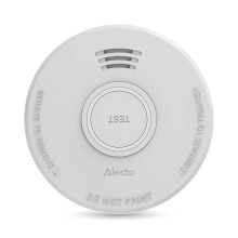 Detector de fumaça, bateria com duração de 5 anos, branco