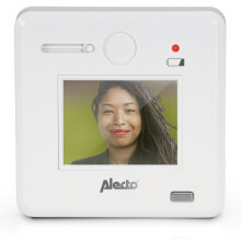 Visor digital para porta com tela de 2,4", branco