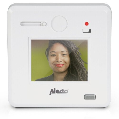 Visor digital para porta com tela de 2,4", branco