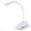 Oppladbar LED-skrivebordslampe med klemme, justerbart lys 3