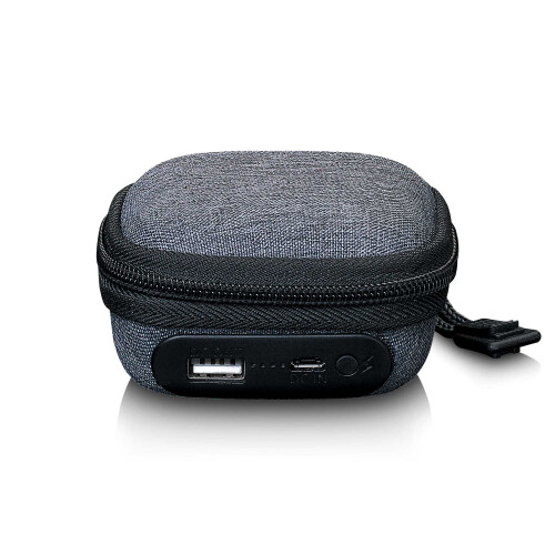 Kopfhörer-Etui mit integrierter Powerbank, Grau 1