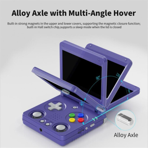 RG34XXSP Flip Handheld Game Console 3.4 Inch IPS Screen,C 2