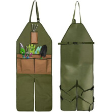 600D Oxford Garden Apron 45x118cm Blue Multi-Pocket Tool Set