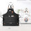 Kitchen Apron Black Unisex Adjustable Pockets 100% Cotton Set 3
