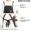 Kitchen Apron Black Unisex Adjustable Pockets 100% Cotton Set 4
